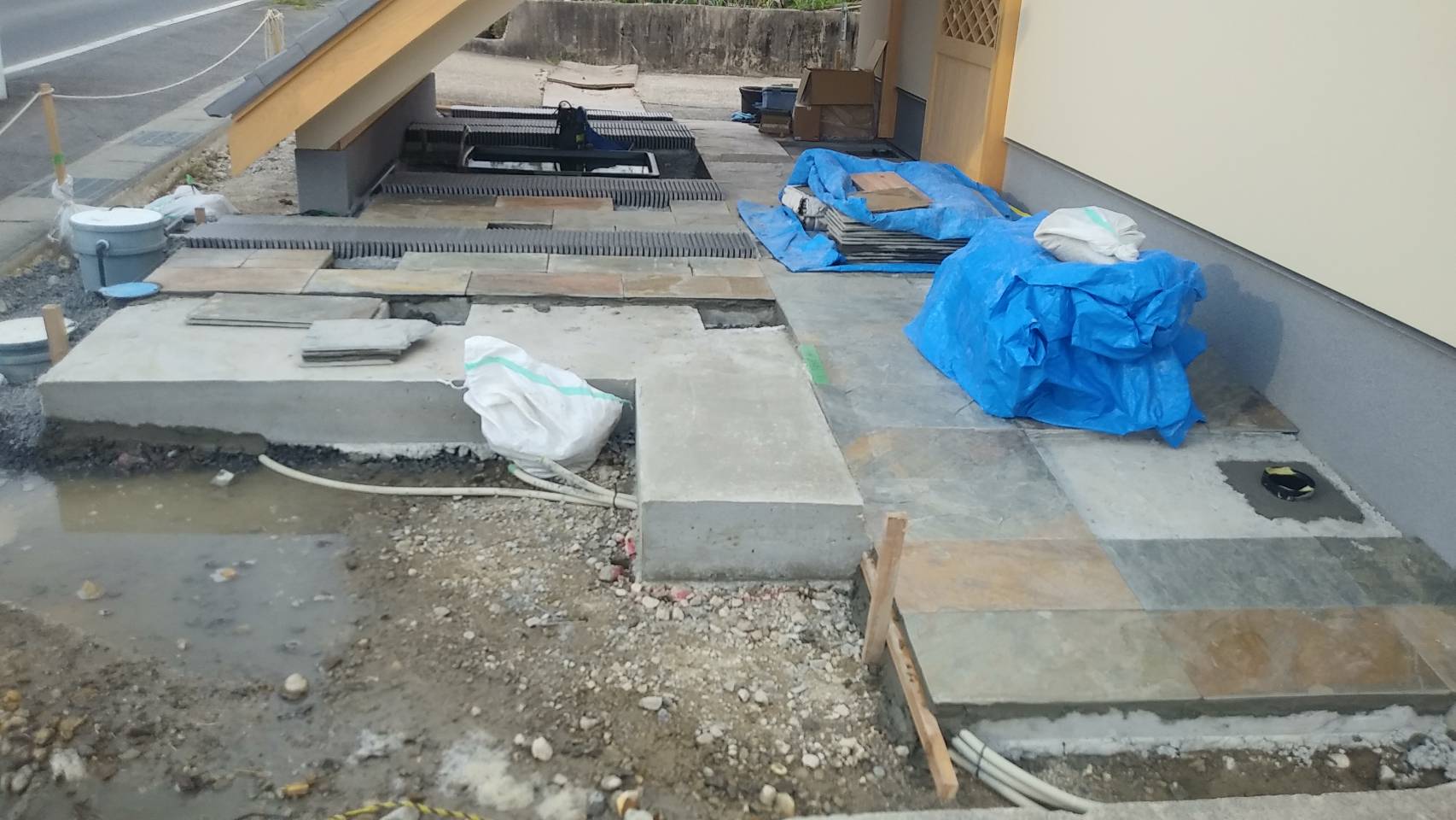 石垣施工前の現場写真